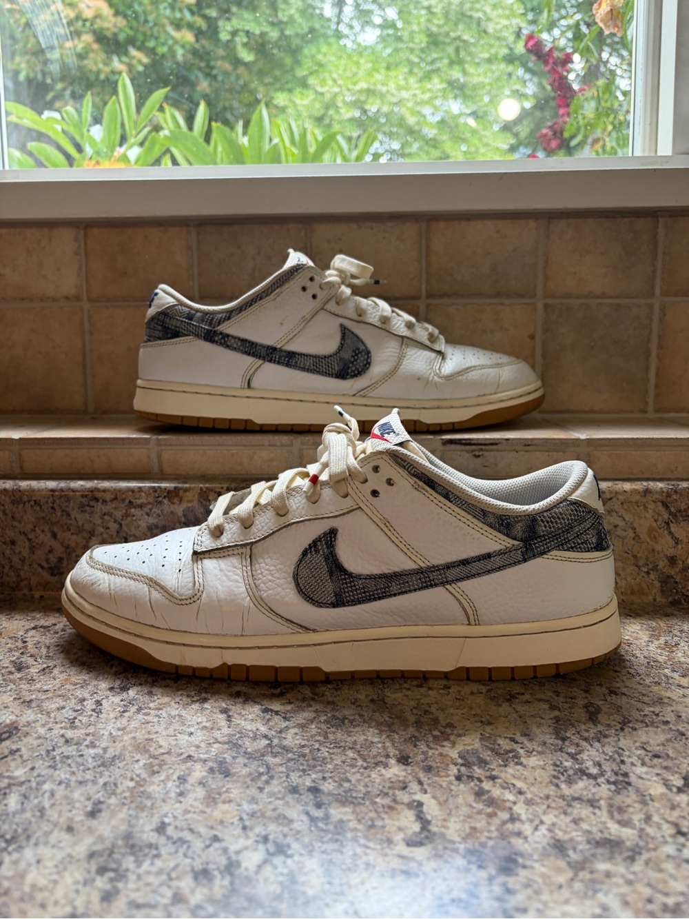 Nike dunk low washed denim